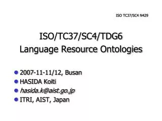 ISO TC37/SC4 N429