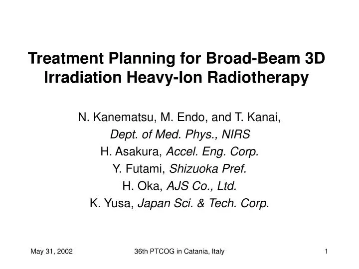 treatment planning for broad beam 3d irradiation heavy ion radiotherapy