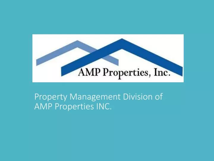 property management division of amp properties inc