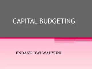 capital budgeting