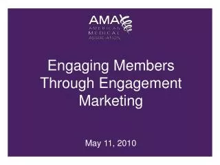 Engaging Members Through Engagement Marketing