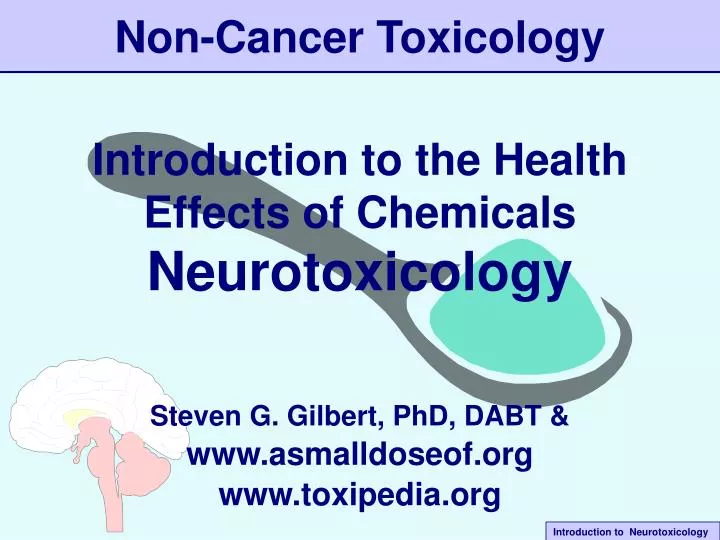 non cancer toxicology
