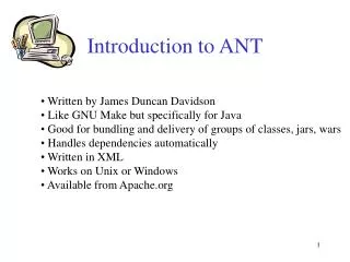 Introduction to ANT