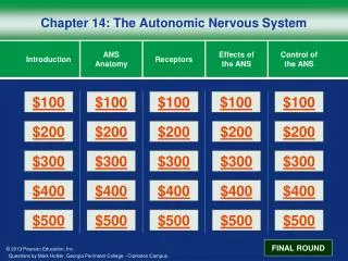 Chapter 14: The Autonomic Nervous System