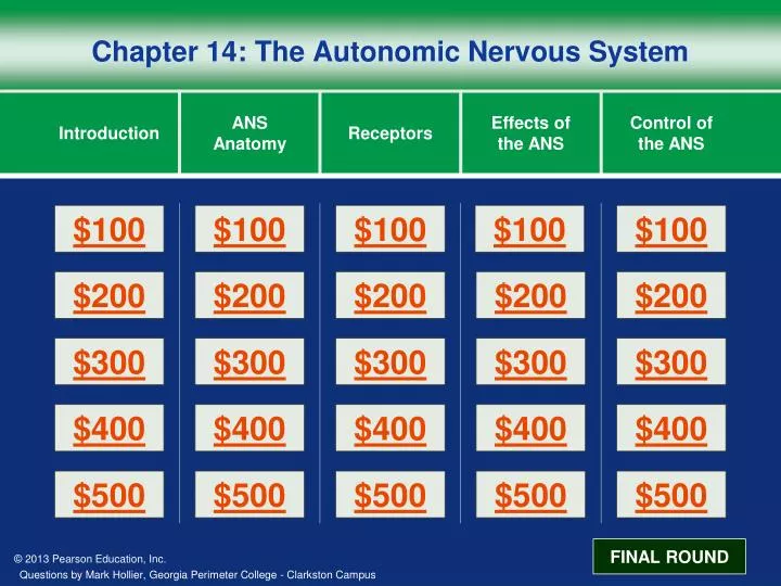 chapter 14 the autonomic nervous system