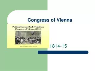 Congress of Vienna