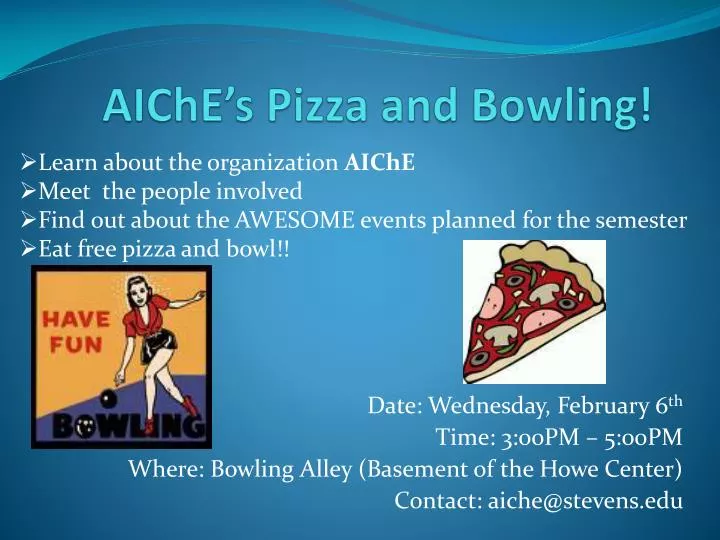 aiche s pizza and bowling