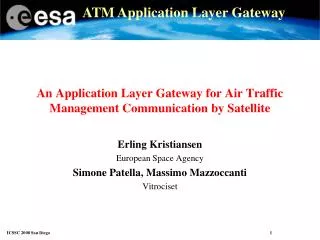 An Application Layer Gateway for Air Traffic Management Communication by Satellite