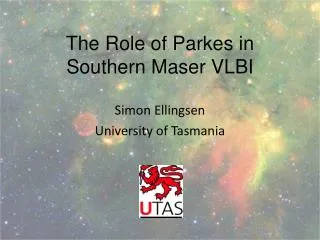 The Role of Parkes in Southern Maser VLBI