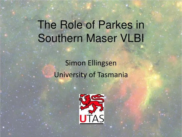 the role of parkes in southern maser vlbi