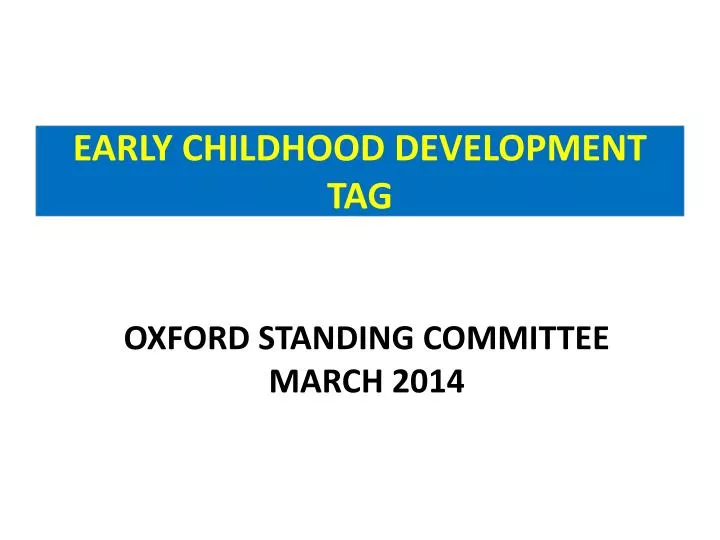 early childhood development tag