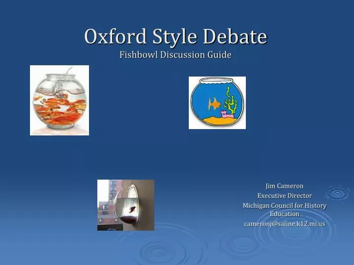 oxford style debate fishbowl discussion guide