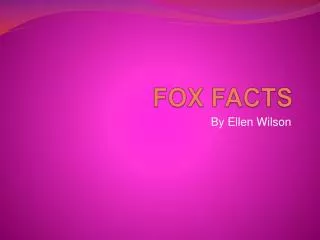 FOX FACTS