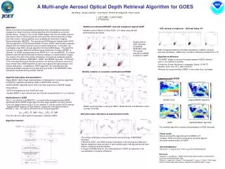 A Multi-angle Aerosol Optical Depth Retrieval Algorithm for GOES