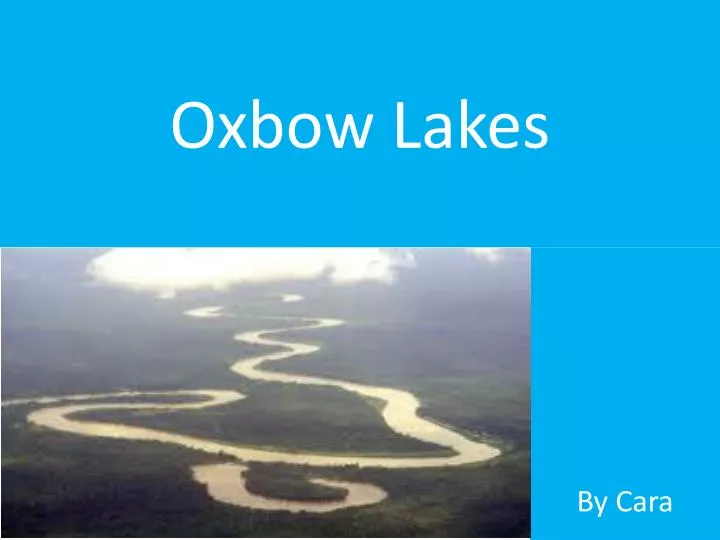 oxbow lakes