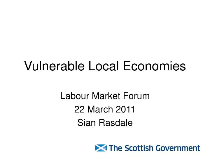 vulnerable local economies