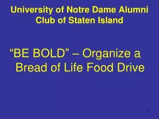 University of Notre Dame Alumni Club of Staten Island