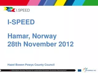 I-SPEED Hamar, Norway 28th November 2012