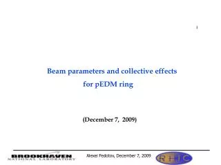 Beam parameters and collective effects