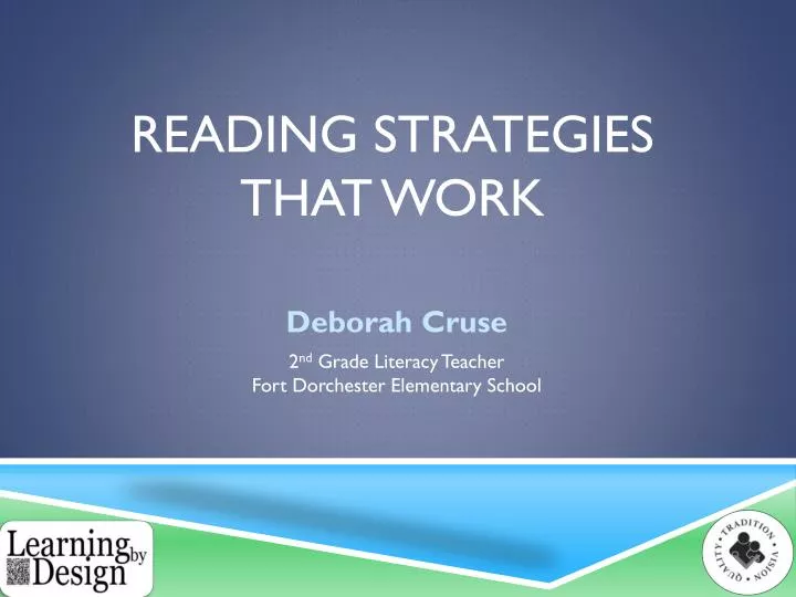 reading strategies that work