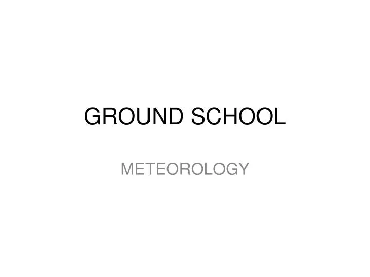 ground school