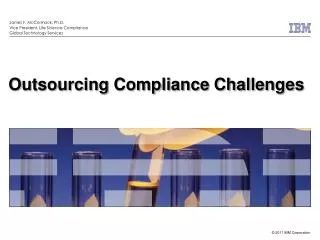 Outsourcing Compliance Challenges