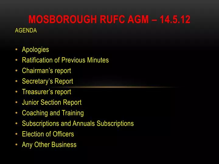 mosborough rufc agm 14 5 12