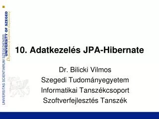 10 adatkezel s jpa hibernate