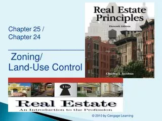 Chapter 25 / Chapter 24 ________________ Zoning/ Land-Use Control