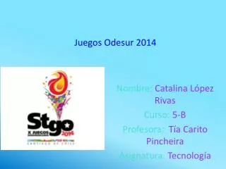 juegos odesur 2014