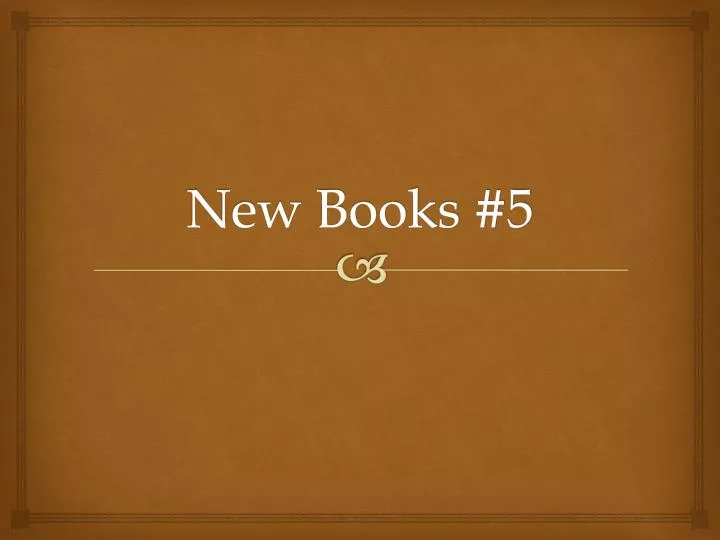 new books 5