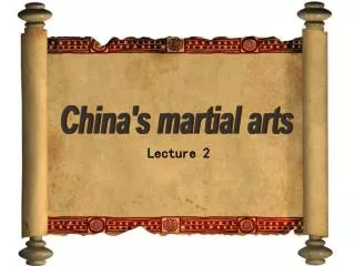 China's martial arts