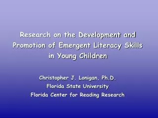 Research on the Development and Promotion of Emergent Literacy Skills in Young Children