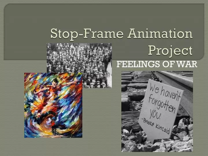 stop frame animation project