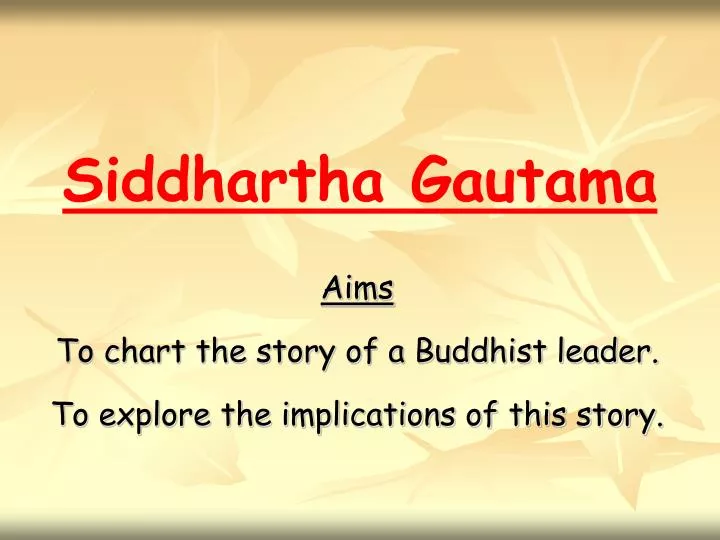 siddhartha gautama