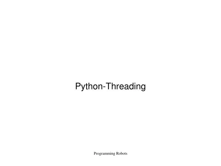 python threading