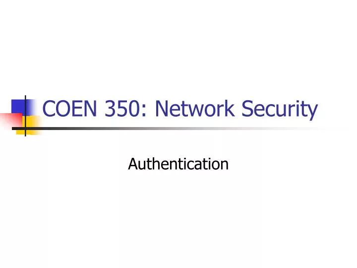 coen 350 network security