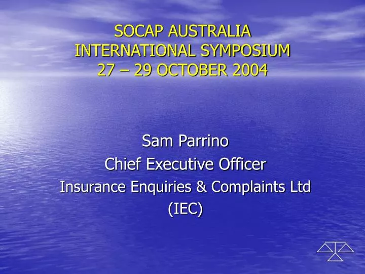socap australia international symposium 27 29 october 2004