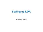 Scaling up LDA - slide 1