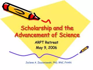 Scholarship and the Advancement of Science