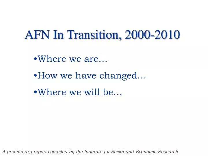 afn in transition 2000 2010