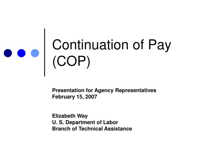 continuation of pay cop