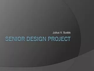 Senior Design Project