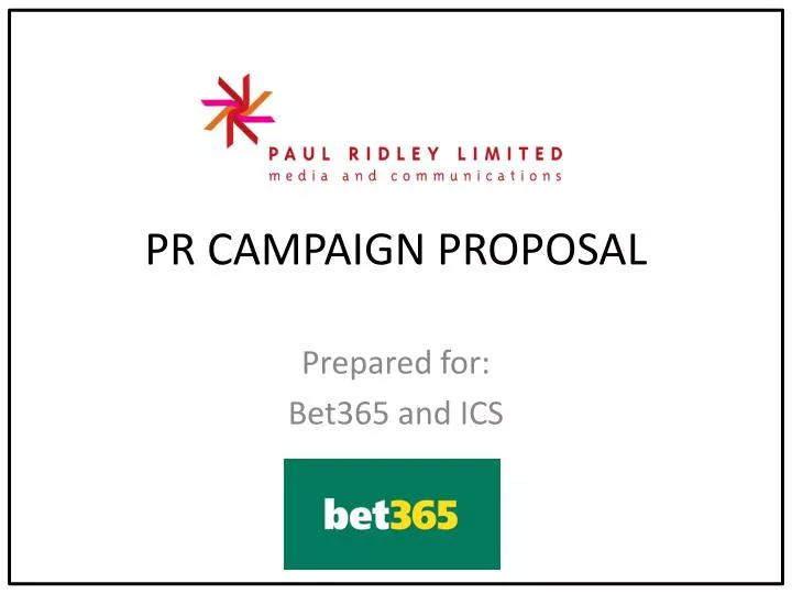 pr campaign proposal