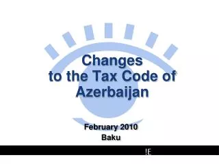 Changes to the Tax Code of Azerbaijan