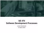 SE 470 Software Development Processes - slide 1