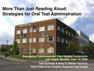 More Than Just Reading Aloud: Strategies for Oral Test Administration