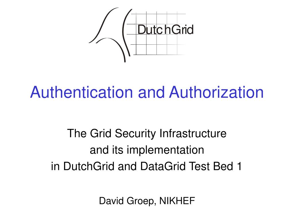 PPT - Authentication and Authorization PowerPoint Presentation, free ...