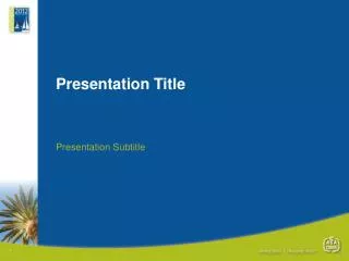 presentation title