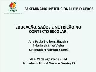 3 semin rio institucional pibid uergs
